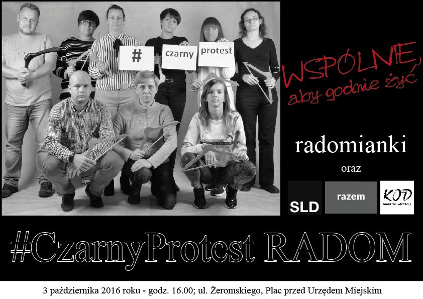 290916czarnyprotest radom