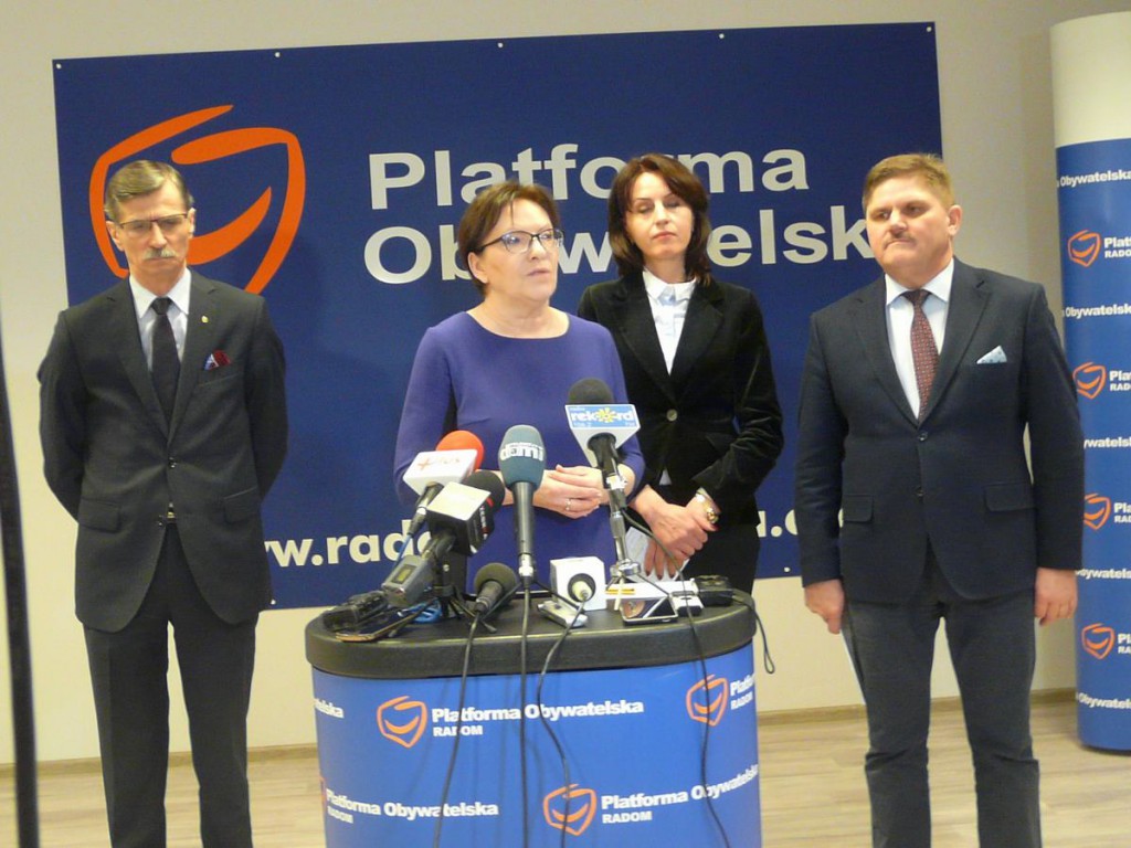 W konferencji uczestniczyli tylko politycy PO i PSL
