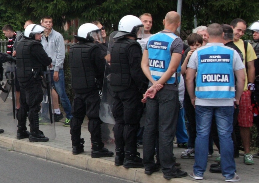 policja mecz