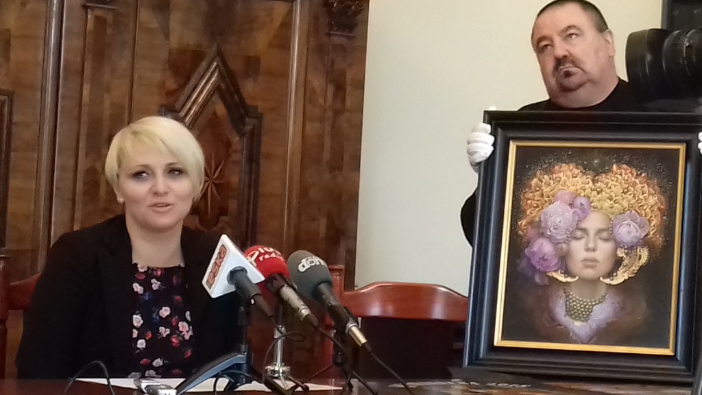 Na plakacie zapowiadającej noc znajduje się kopia obrazu Graszki Paulskiej, który obejrzymy w muzeum 