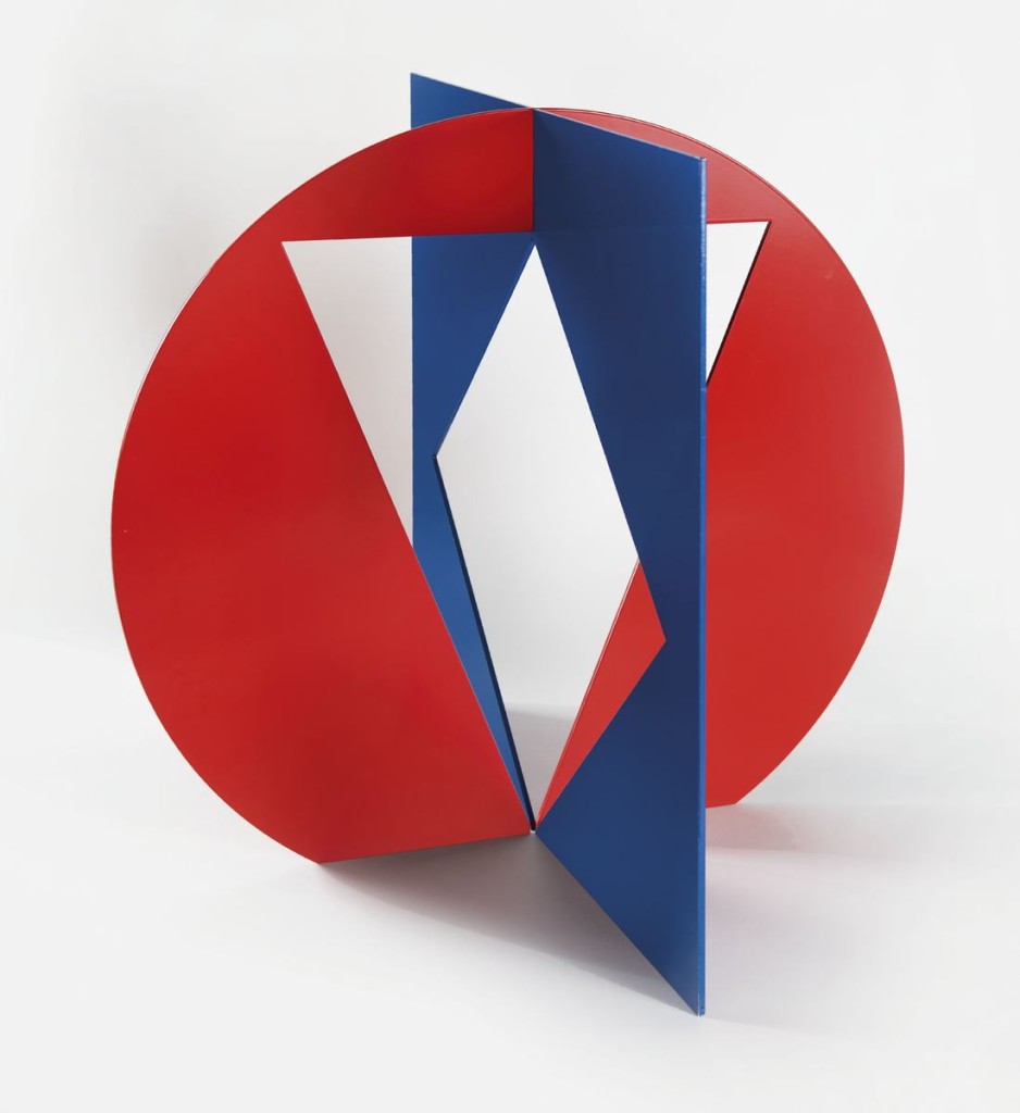 Ingo Glass, Paarung zweiter positiver + negativer, 2010, aluminium, lakier, 60 x 65 x 65 cm