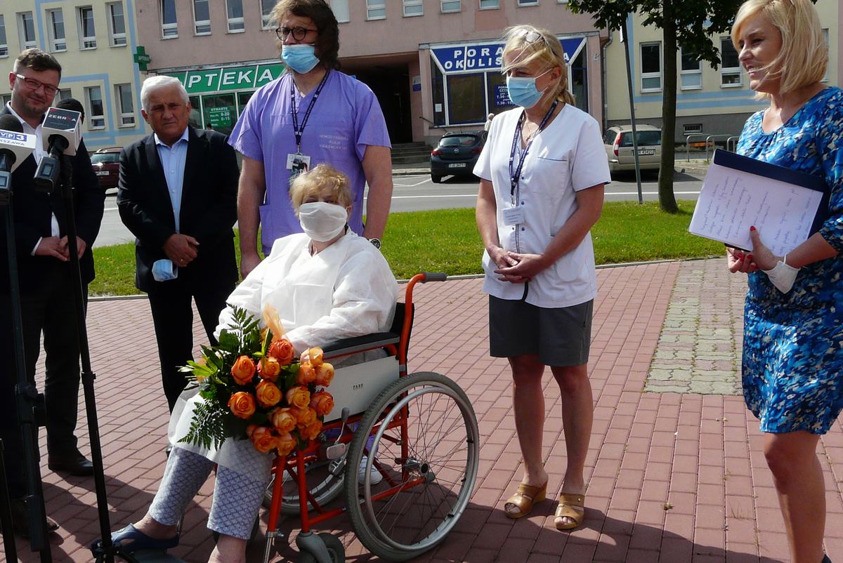 Pani Izabela leczona osoczem opuściła dzisiaj szpital