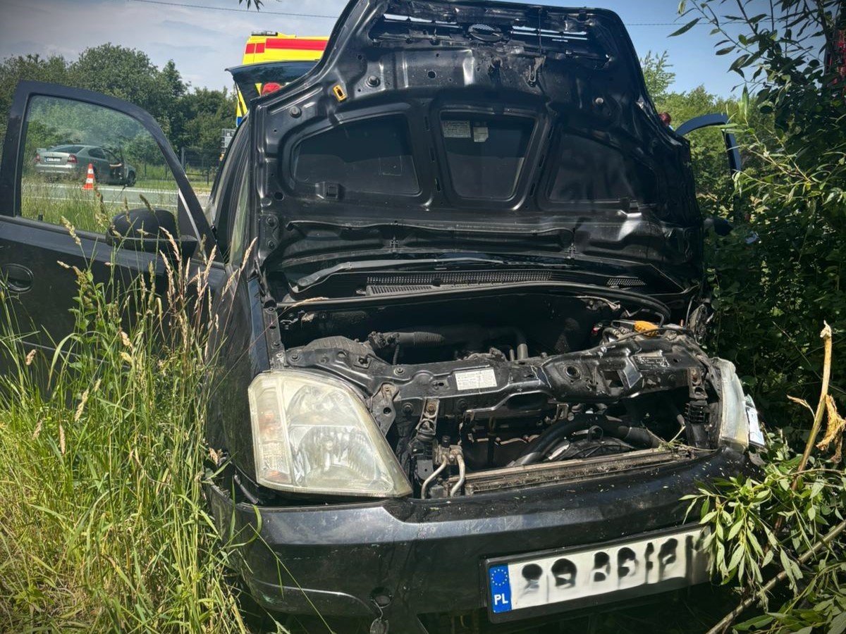 Publikacja ku przestrodze. 81-kierowca podczas skręcania zjechał z drogi i uderzył w w drzewo (WIDEO)