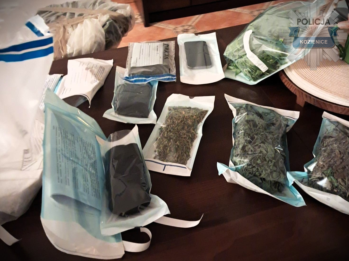 Policjanci z Kozienic ujawnili 5 kg narkotyków wartych 250 tys zł. Trzem mężczyznom grozi po 20 lat więzienia