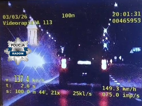 Pędził z prędkością 137/h w terenie zabudowanym. Na początek kosztowało go to 5 tys. zł i utratę prawa jazdy