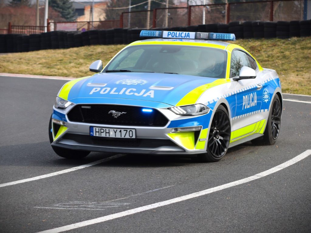 Policjanci znaleźli go w rowie. Teraz sportowy Mustang GT będzie służył w radomskiej drogówce (wideo)