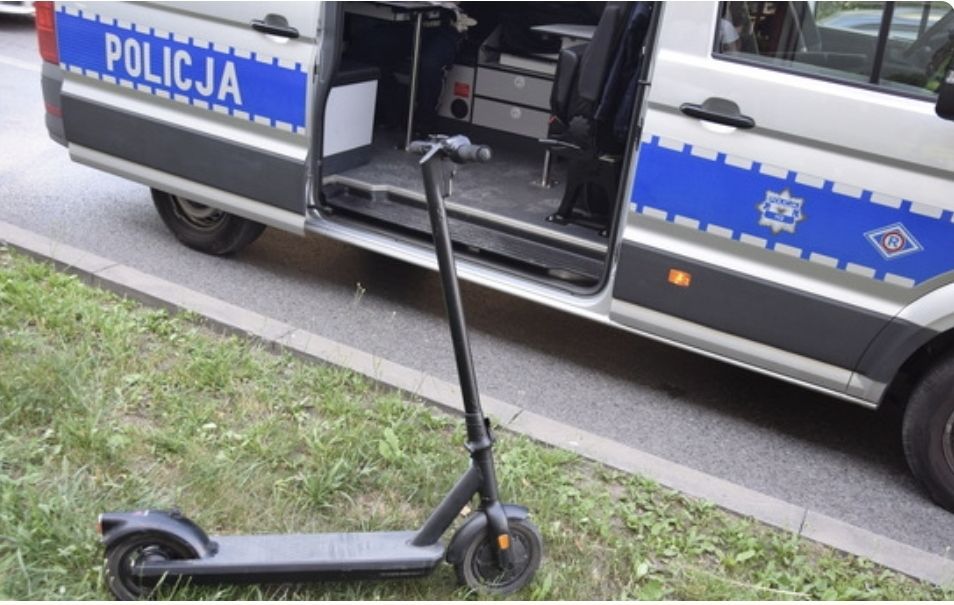 Kierowali elektrycznymi hulajnogami i wywrócili się na jezdni. 14-latek był pijany, 12-latka trafiła do szpitalay