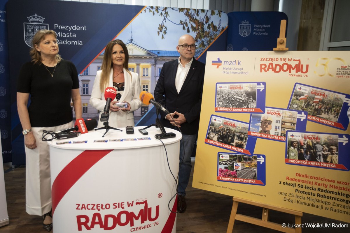 Nowe wzory Radomskiej Karty Miejskiej. Upamiętniają wydarzenia z robotniczego protestu w czerwcu 1976 r.