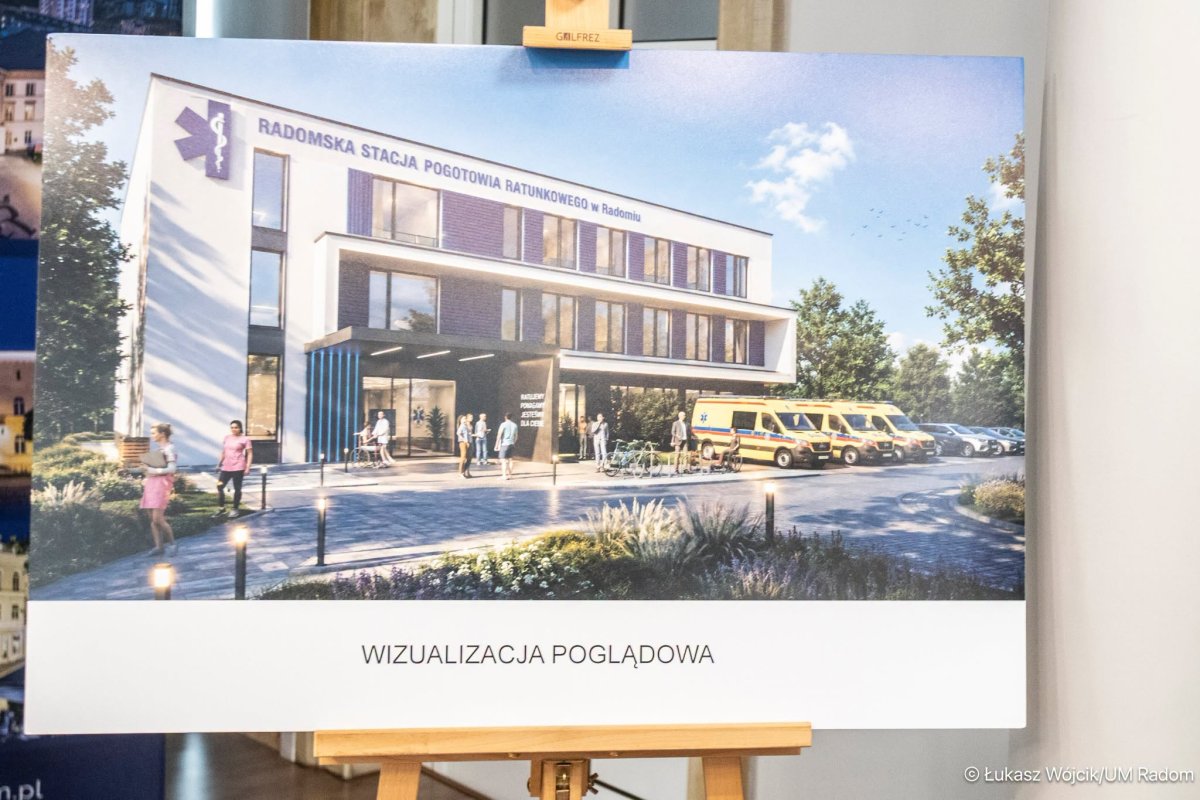 Radomskie pogotowie ratunkowe będzie miało nową siedzibę. Powstanie u zbiegu ulic Narutowicza i Paździora